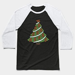 Bacon Christmas Tree Baseball T-Shirt